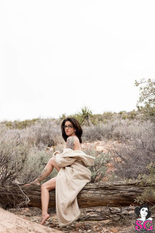 Страстная брюнетка голая на природе 16 фото