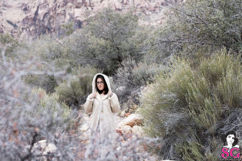 Страстная брюнетка голая на природе 31 фото